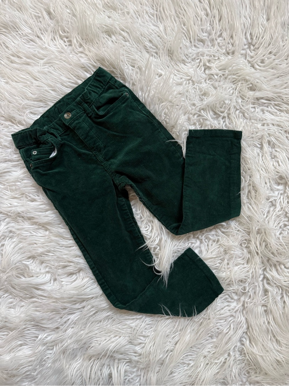 The Children's Place Dark Green Corduroy Jeans for Kids